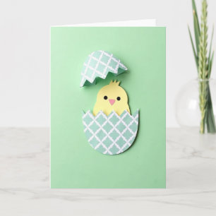 Tarjeta de arte en papel de nuevo pajarito