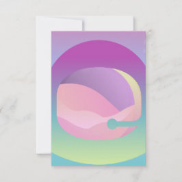 Tarjeta de arte espacial Ombre