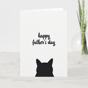 Tarjeta de Arte Felino del Día del Padre