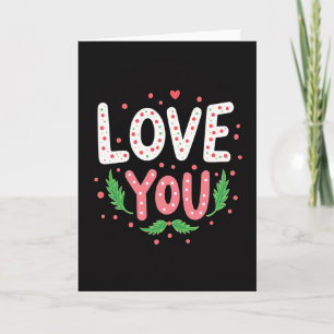 Tarjeta de Arte Festivo Te Amo
