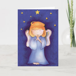 tarjeta de arte fino Angel navidades