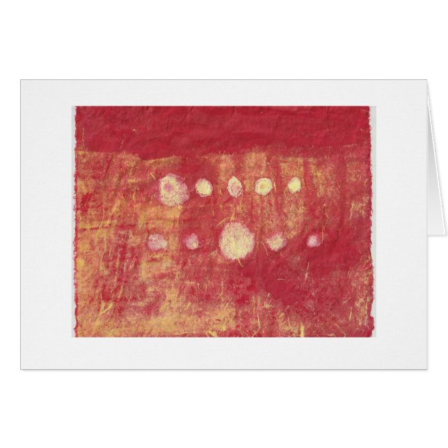 Tarjeta de arte fino en blanco (Anverso (Horizontal))