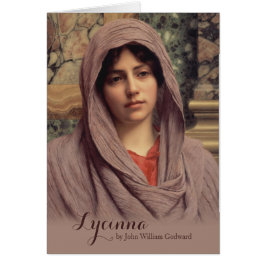 Tarjeta de arte fino John William Godward Lycinna 