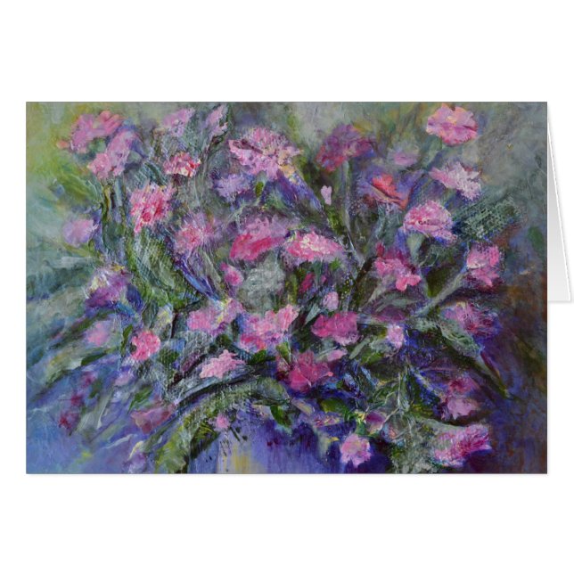 Tarjeta de arte floral (Anverso (Horizontal))