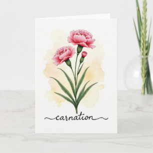 Tarjeta de arte floral a rayas