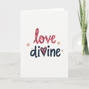 Tarjeta de Arte Floral Amor Divino