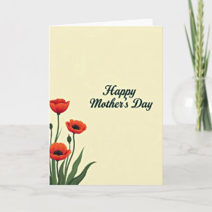Tarjeta de Arte Floral Botánico