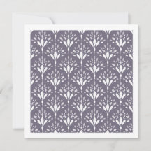 Tarjeta de arte floral botánico folk lavanda púrpu