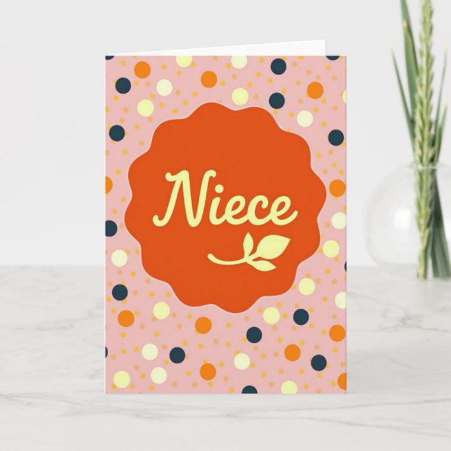 Tarjeta de Arte Floral de la Sobrina (Anverso)