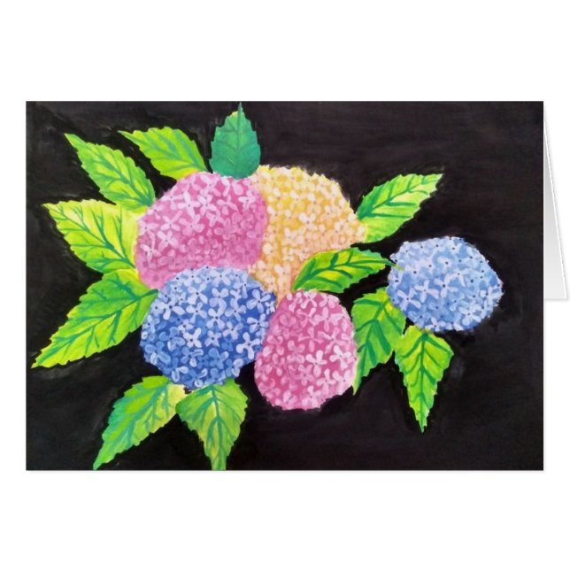 Tarjeta de arte floral de Rashmi (Anverso (Horizontal))