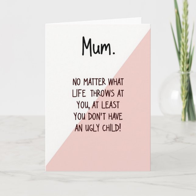 Tarjeta de Arte Floral Querida Mamá (Anverso)