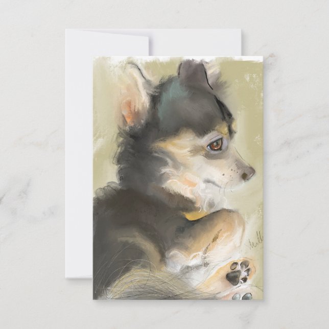 Tarjeta de arte Fluffy Fritter (Anverso)