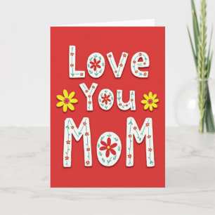 Tarjeta de Arte Folclórico Ama a Mamá