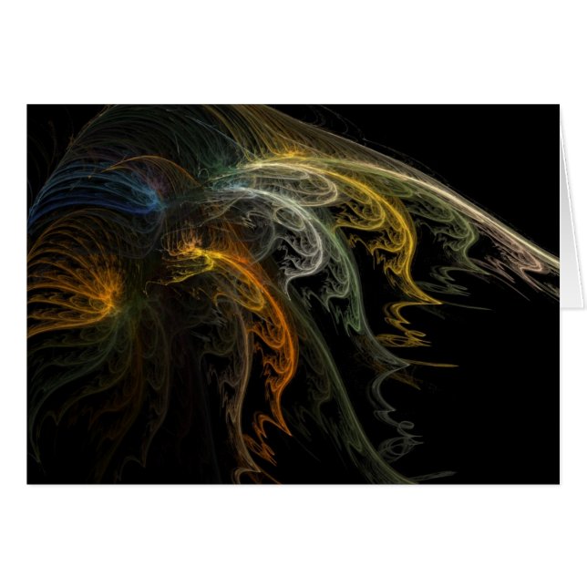 Tarjeta de arte fractal PSYdeFaces (Anverso (Horizontal))