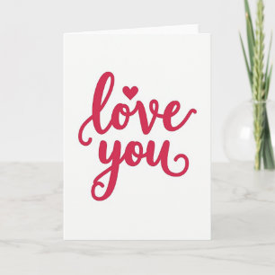 Tarjeta de Arte Fuchsia de Amor