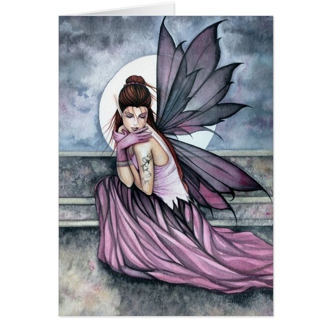 Tarjeta de arte gótico para hadas de Molly Harriso (Frente)