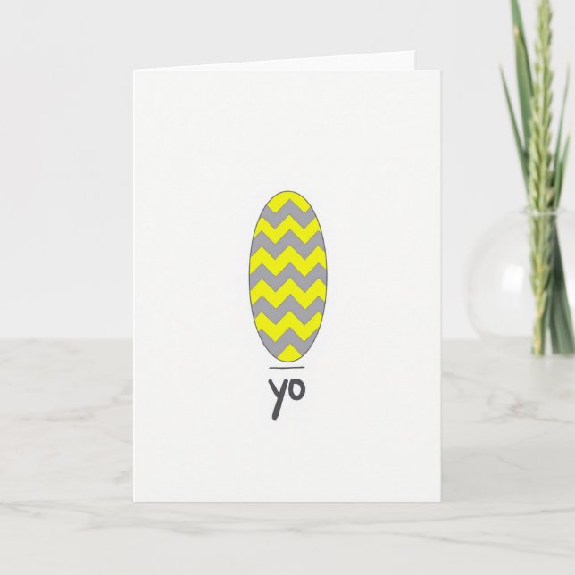 Tarjeta de arte gráfico moderno Yo (Anverso)