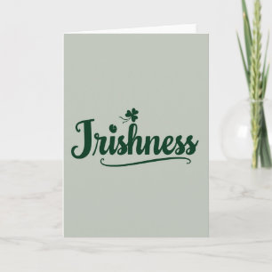 Tarjeta de Arte Gráfico Orgullo Irlandés