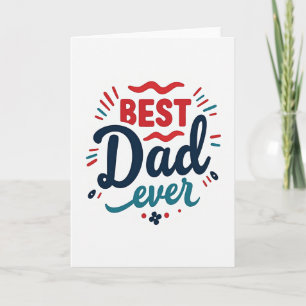 Tarjeta de Arte Gráfico para Papá Genial