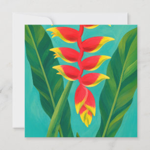tarjeta de arte hawaiano aloha dorso en blanco
