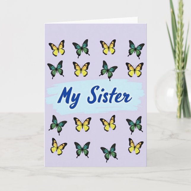Tarjeta de Arte Hermana Mariposa (Anverso)