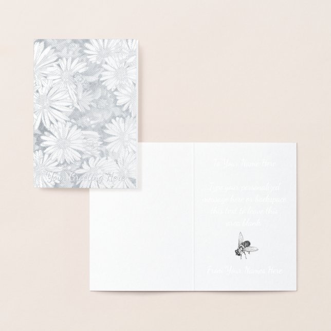 Tarjeta de arte Honey Bee Tarjeta de saludo Person (Demostración)