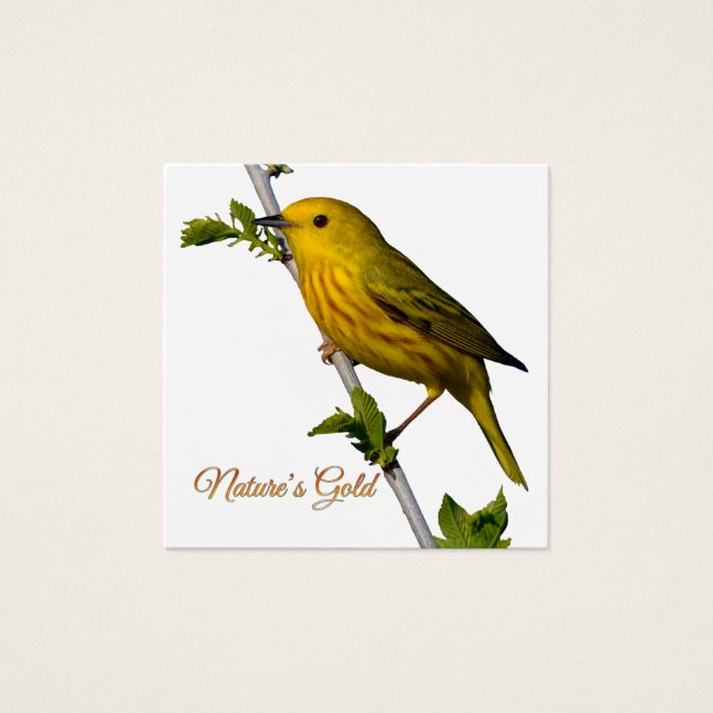 Tarjeta de arte impreso "El oro de la naturaleza"  (Anverso)