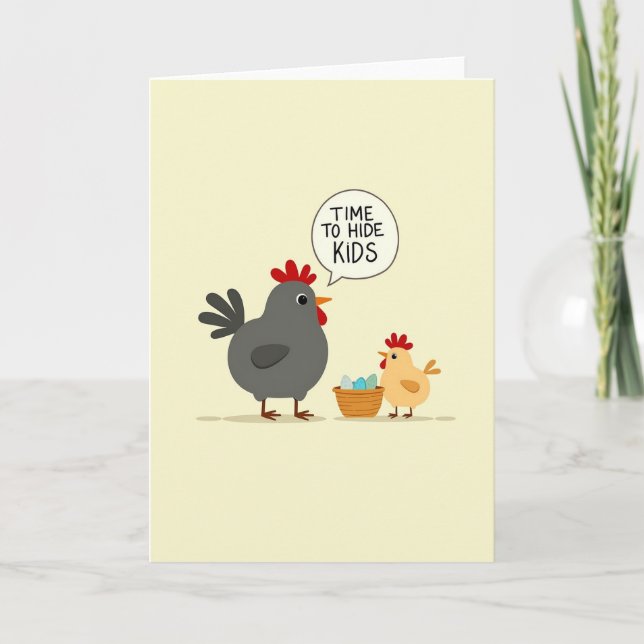 Tarjeta de arte infantil para esconder (Anverso)