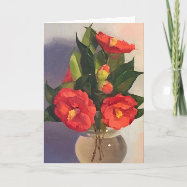 Tarjeta de arte, interior en blanco. Arte de Sarah (Anverso)