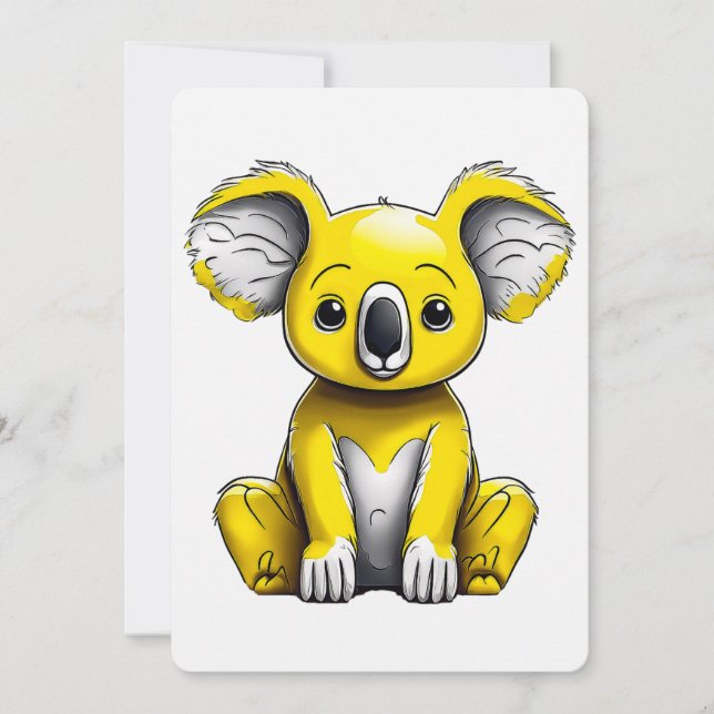 Tarjeta de arte Koala Bear (Anverso)