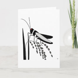 Tarjeta de arte langosta