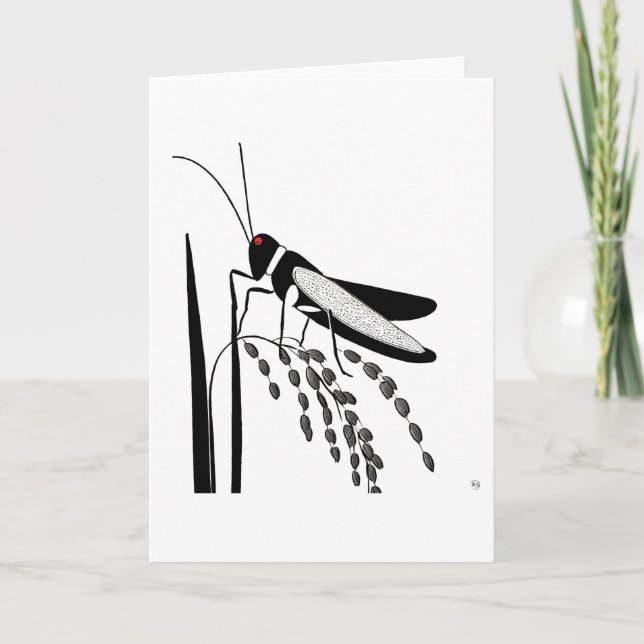 Tarjeta de arte langosta (Anverso)