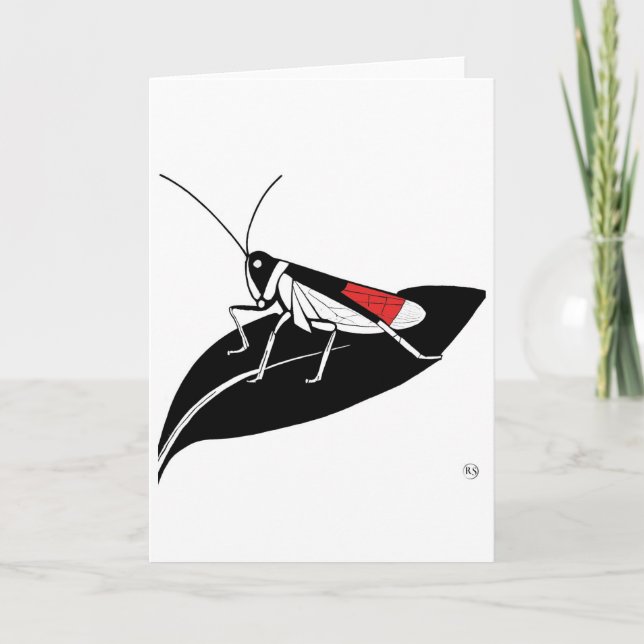 Tarjeta de arte langosta (Anverso)