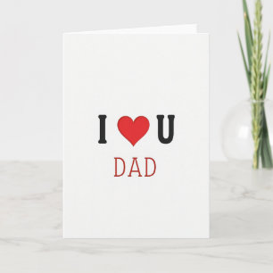 Tarjeta de Arte Minimalista Mejor Papá