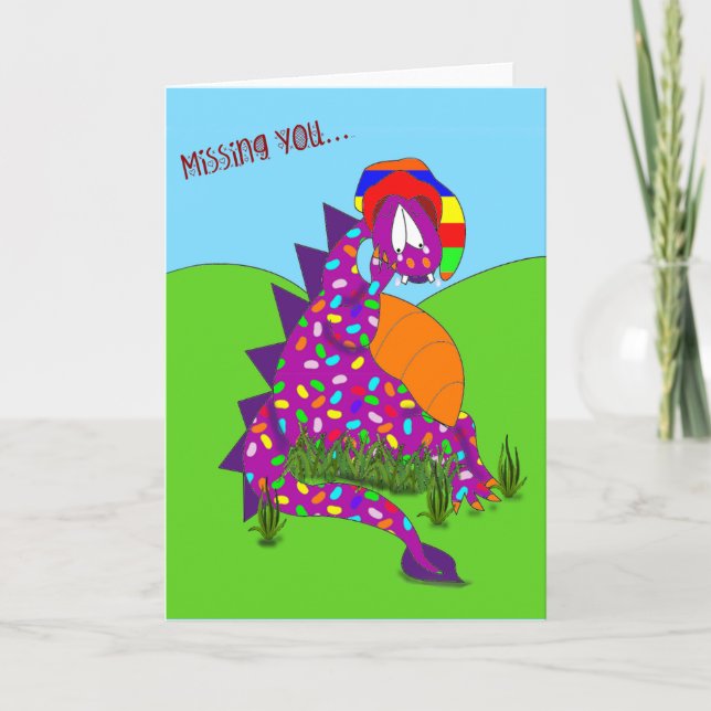 Tarjeta de arte, "Missing You", obra de arte origi (Anverso)