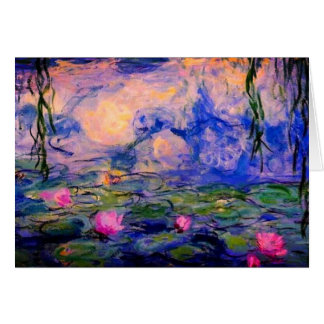 Tarjeta de arte Monet water lilies 1919