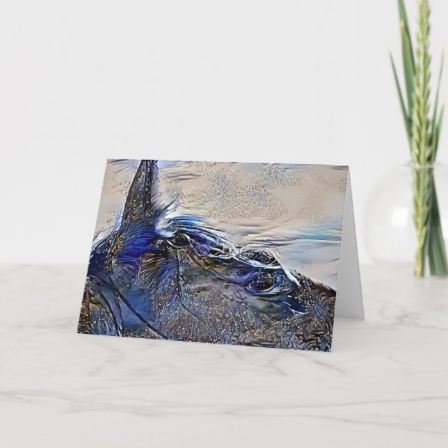 Tarjeta de arte Mystic Pintado Horse Head (Anverso)