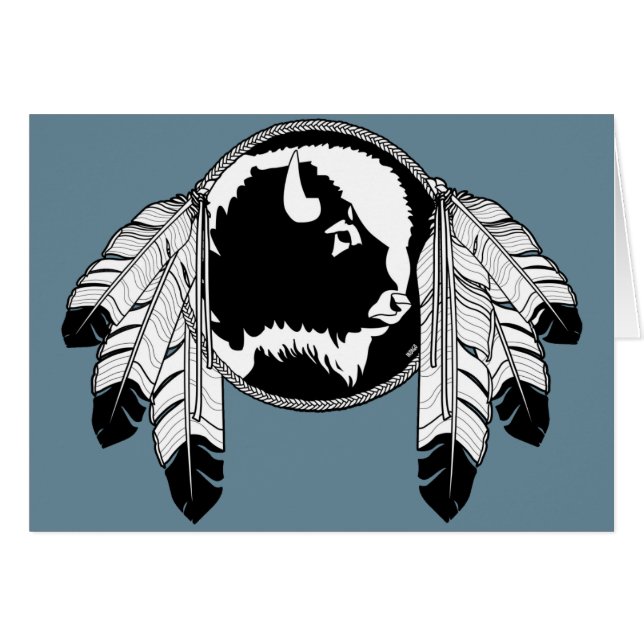 Tarjeta de arte nativa Tarjeta de arte de vida sil (Anverso (Horizontal))