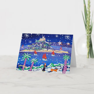 Tarjeta de arte: navegando a través de la nieve