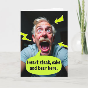 Tarjeta de Arte Neon de Papá Alegre