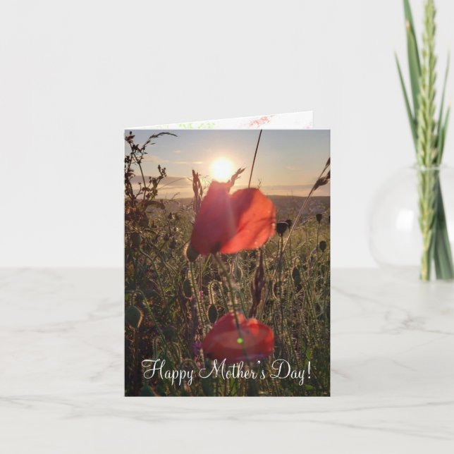 Tarjeta de arte original del Día de la Madre (Anverso)