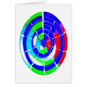 Tarjeta de arte Oval maze