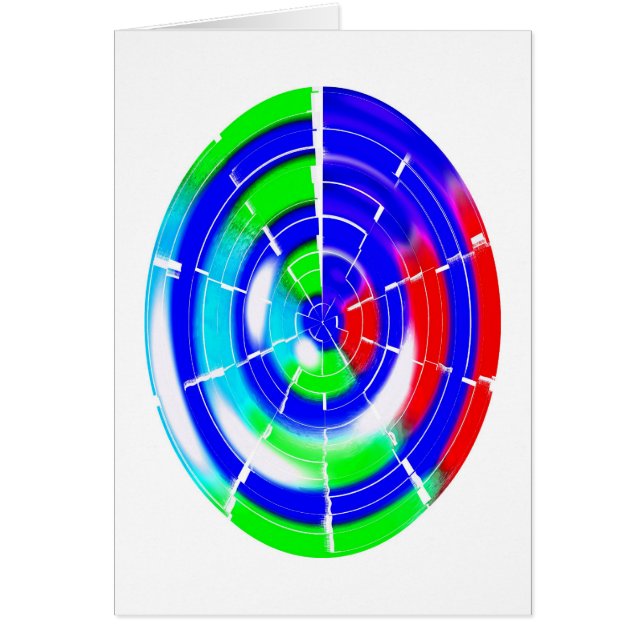 Tarjeta de arte Oval maze (Frente)