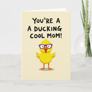 Tarjeta de Arte Pájaro Amarillo Mamá Genial