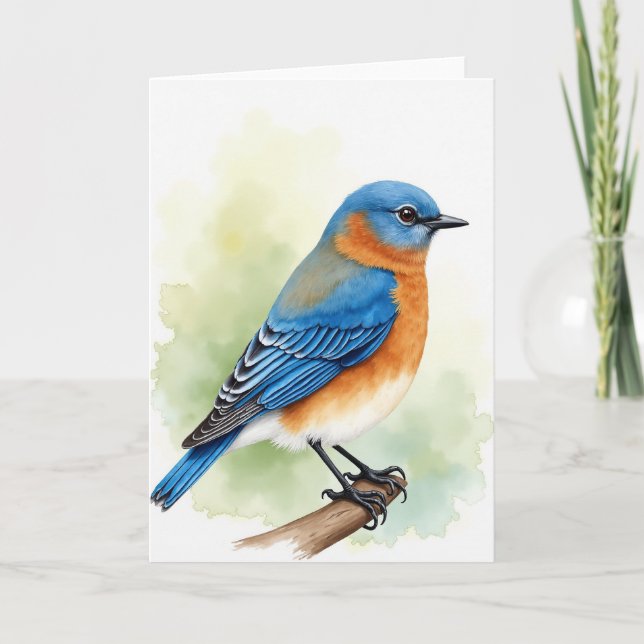 Tarjeta de Arte Pájaro Luminoso (Anverso)