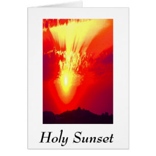 Tarjeta de arte para el atardecer