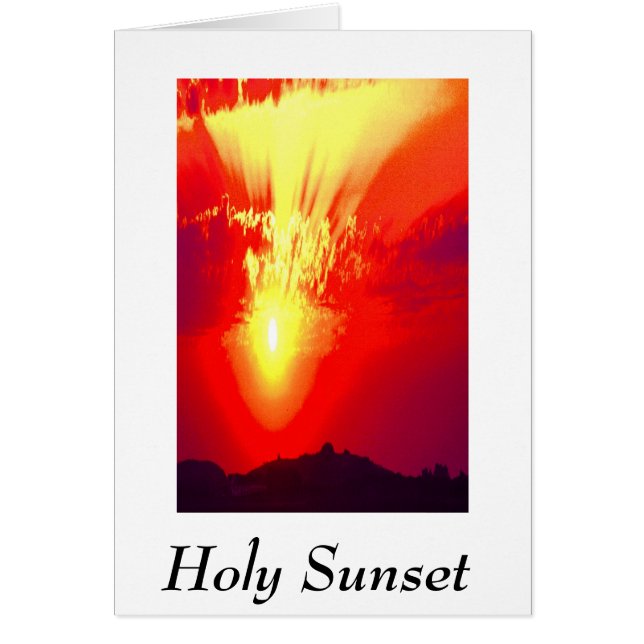 Tarjeta de arte para el atardecer (Frente)