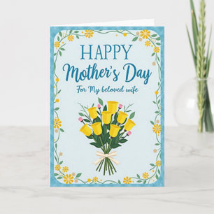 Tarjeta de arte para el Día de las Madres más dulc