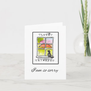 Tarjeta de arte para gatos, simpatía por gatos, ta