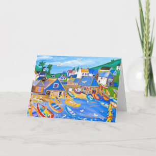 Tarjeta de arte: Pescadores de langostas, Cadgwith